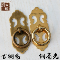 中式柜直条拉手仿古抽屉纯铜拉手明清家具铜拉手把手