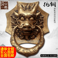 明清古典铜兽头拉手新中式大拉手仿古把手纯铜龙头环拔