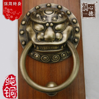 中式仿古大加大厚铜狮子头扣兽头虎头大拉手把手厂家特惠