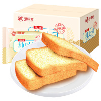 甜饵 味滋源纯吐司面包500g箱装 原味小包装营养蛋糕软面包奶香土司片国产原味零食