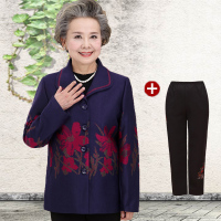 老年人春装女60-70岁外套大码老年女装80岁奶奶装老人衣服女上衣