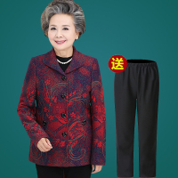 老人秋装外套妈妈装中老年人女装60-70岁奶奶装衣服老太太上衣80