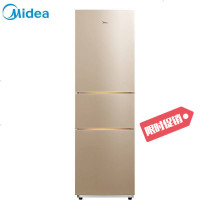 [二手][99新] 美的(Midea)冰箱三215升风冷电脑控温中软冷冻小型家用多电冰箱BCD-215WTM(E)阳光米