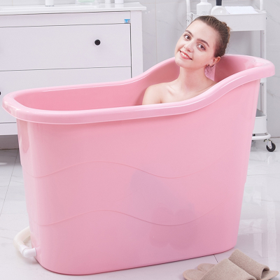 古达加厚成人浴桶家用大号沐浴缸塑料儿童洗澡盆大人洗澡桶泡澡桶全身