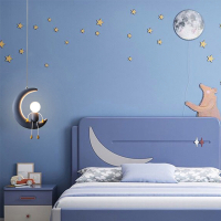 古达月亮吊灯简约创意现代网红男孩女孩房卧室温馨卡通儿童房床头吊灯 SG-D3063