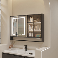 邦可臣智能浴室镜柜挂墙式带背光灯卫生间镜子置物架单独收纳一体柜