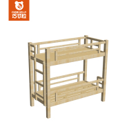巧可粒原木双层床W218