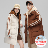 高端黑钻系列鹅绒保暖羽绒服哈尔滨旅游装备零下40度防寒东北鹅绒羽绒服加厚男女情侣外套羽绒服男情侣同款冬季新款国潮牌加厚