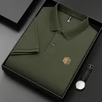 专柜品牌2024新款轻奢保罗POLO衫男士短袖T恤丝光棉纯色商务男装