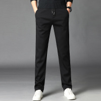 休闲卫裤男抽绳松紧腰春秋季直筒宽松运动长裤子青年韩版男裤潮