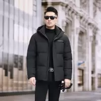 高容量 蓬松羽绒服男2025冬季加厚保暖连帽面包羽绒服女情侣宽松外套大码面羽绒服短款蓬男女情侣经典款白鸭绒羽绒服