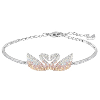 SWAROVSKI施华洛世奇 ICONIC SWAN 时尚渐变天鹅人造水晶女士手链 全国联保 明星同款 5256264