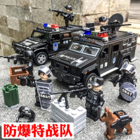 110玩具车警车悍马车模型合金警车模型男孩儿童警察车回力小汽车-悍马防爆车(裸车不含配件)