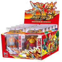 新乐新2001-10钢铁飞龙3正版变形机甲蛋男女孩小颗粒玩具积木- 2000蛋变机甲套装