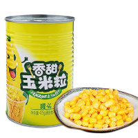 甜玉米粒水果玉米烙即食罐头425g*4罐