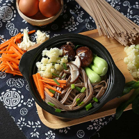 0脂肪荞麦面条低脂全麦挂面500g/桶