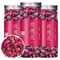 平阴红玫瑰花茶50g*2罐可搭枸杞桂圆红枣