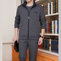 锋非凡品牌锋非凡 品牌中老年人运动套装男春秋大码三件套运动服男跑步运动衣休闲爸爸装40-50-60岁休闲套装