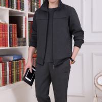 锋非凡 品牌秋季男士长袖长裤男装三件套运动套装60中老年50衣服装中年爸爸装