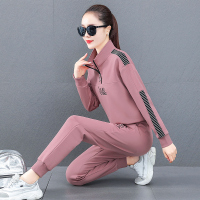 运动套装女2021年春秋新款韩版时尚宽松卫衣休闲洋气跑步两件套