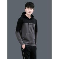 锋非凡 品牌青年帅气男士运动套装春秋季2021新款卫衣男春秋季2021新款韩版潮流男士套头连帽休闲装运动服套装潮牌