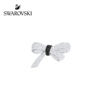 施华洛世奇 MADEMOISELLE浪漫雅致妩媚迷人蝴蝶结女 胸针 镀白金色 5432313