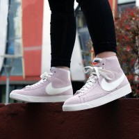 Nike耐克2018秋冬季新款 Blazer Mid 麂皮 女子高帮开拓者运动休闲鞋板鞋BQ6894-600