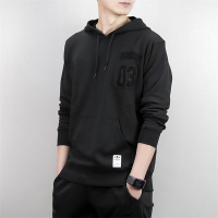 adidas阿迪达斯三叶草卫衣男2018秋冬季休闲保暖针织连帽套头衫帽衫卫衣 DH3919