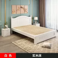 床双人床实木床1.5米现代简约欧式双人床主卧1.8家用经济出租房木床单人床