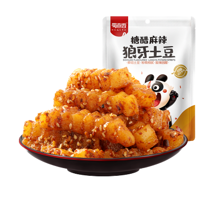 蜀道香糖醋麻辣狼牙土豆150g辣味零食即食蔬菜四川麻辣特产小吃网红小零食