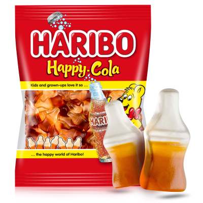 Haribo哈瑞宝进口175g混合水果味橡皮糖果网红快乐可乐汽水小熊软糖