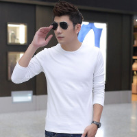 馨洋都(ShinDov) 余文乐同款长袖t恤男青年潮流修身圆领纯色棉上衣ins超火的打底衫