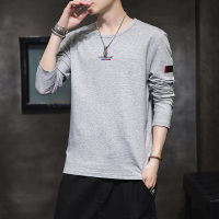 男士长袖t恤男长袖潮流2021新款春夏装纯棉t恤宽松潮牌上衣帅气