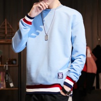 2020春秋季男士长袖t恤青少年学生圆领卫衣打底衫韩版印花春秋衣男潮