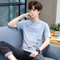 馨洋都ins夏季男士短袖t恤个性印花纯棉衣服宽松潮流半袖上衣韩版潮牌