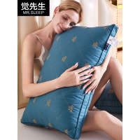 一对装水洗棉羽丝绒酒店枕头枕芯护颈椎枕助睡眠家用单人双人整头