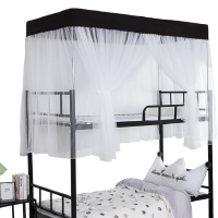 蚊帐学生宿舍上下铺通用1米上铺单人床简易纹账防尘顶布1.2高低床