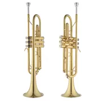 爵士朗小号 降B调 管乐器黄铜 漆金JZTR-300G小号