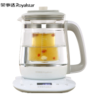 荣事达(Royalstar)养生壶YSH8072 钻石白 养生壶加厚玻璃自动多功能燕窝隔水炖煮茶器1.8升