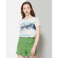 甜美清新百搭雪纺上衣