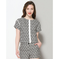 千鸟格时尚女上衣