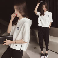 嗨Girl女装2019夏季女装新款韩版小香风学生休闲两件套装夏装时尚潮名媛