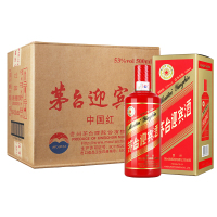 贵州茅台 茅台迎宾 红迎宾（中国红）53度酱香型 500ml 整箱装