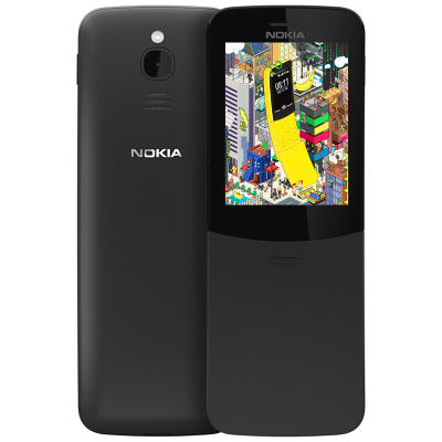 诺基亚(NOKIA) 8110海外版 8110 4G复刻版联通移动4G手机 滑盖香蕉机 黑色