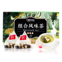 蒲草茶坊蜜桃乌龙茶茉莉花绿茶柠檬红茶组合花草三角包冷泡茶叶