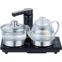 茶至尊茶炉Q62B玻璃双炉全自动上水抽水电热烧水壶恒温泡茶专用茶台一体嵌入式茶艺壶