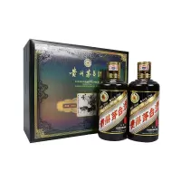 贵州茅台酒53度 茅台生肖酒系列 酱香型 己亥猪年375ml*2瓶 礼盒装