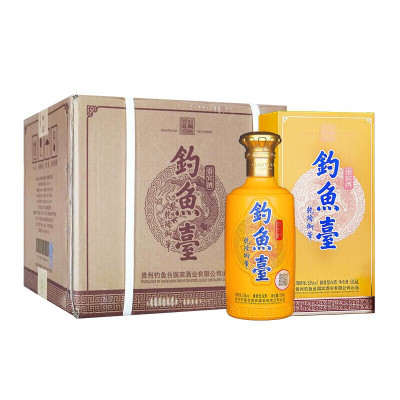 钓鱼台新贵宾酒 第二代 酱香型53度白酒 500ml*6瓶礼盒装整箱收藏