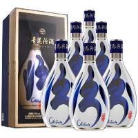 山西汾酒青花汾酒复兴版30年陈酿53度清香型纯粮白酒500ml*6整箱装