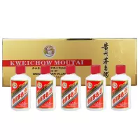 茅台(MOUTAI)贵州茅台酒飞天小酒小金条 50ml*5 飞天茅台 酱香型白酒 礼盒装